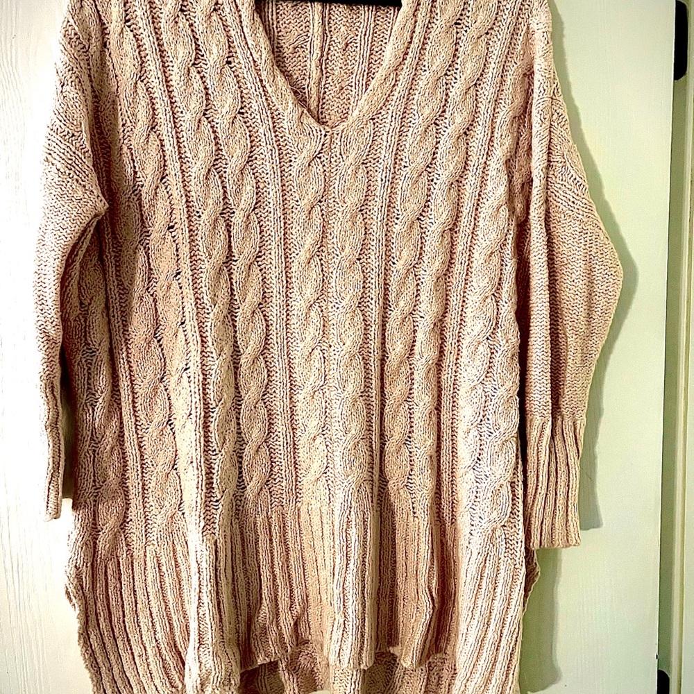 Free People oversized cable sweater